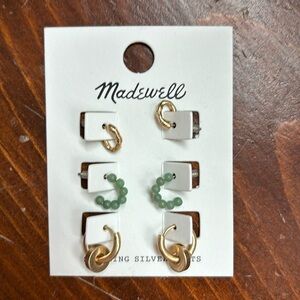 NWT Madewell Earring Trio